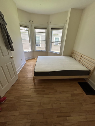Bedroom 1, has desk, dresser, full rug - Buell Street House, close to campus, cozy and furnished