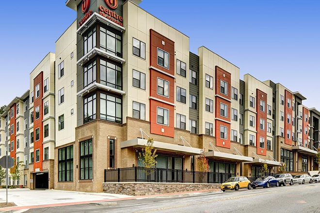 Outside street view - U Center on College Apartments