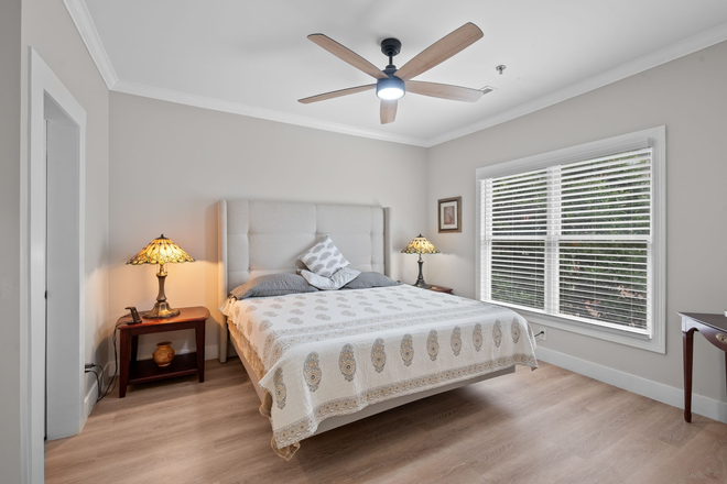 Primary Bedroom - FABULOUS UPDATED 2 BED CONDO WITH BALCONY & GARAGE PARKING NEAR CENTENNIAL PARK /VANDERBILT.