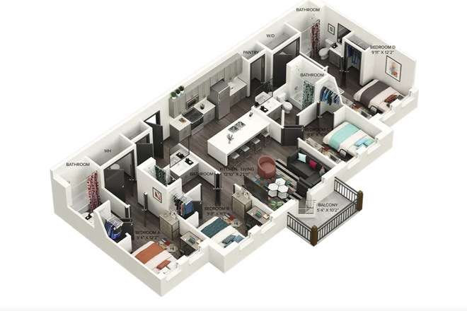 Bedroom C - Current Orlando Apartments