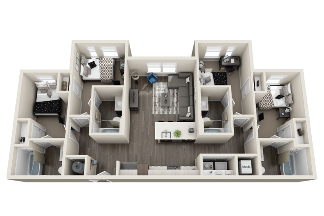 Full layout - The Standard at Tampa Apartments