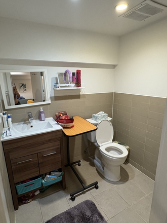 Half-Bath Downstairs - Crown Heights Four Bedroom 2.5 Bath with Backyard