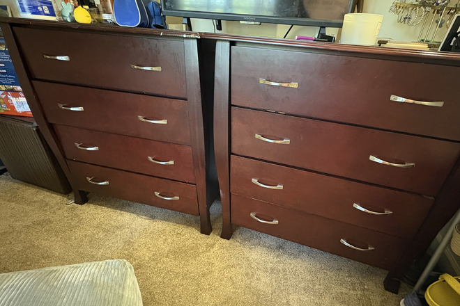 2 Drawers (Included) - Furnished 2-Bedroom Apartment – One Room Available – Located Right By Campus