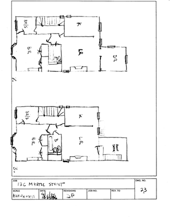 Floorplan #2 (and #3) - Beacon Hill, Lower Myrtle St, #2:  Special 2 BR. Very Light-filled, Quiet, and Well-maintained. Townhome
