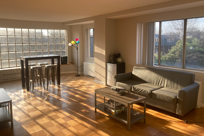 Living Room - Summer Sublet at the Social North Charles - Furnished, 10 min walk to JHU Apartments