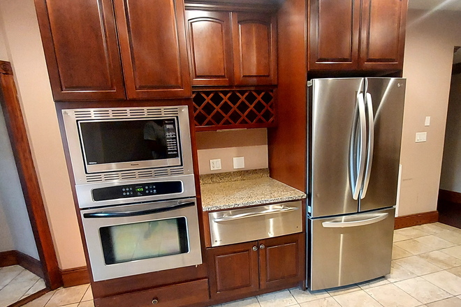 Oven, Fridge, Warming Drawer, Microwave - 9 Strathmore, Unit #3- Middle Unit - Secluded Street in Cleveland Circle - Updated Owner Managed Triplex