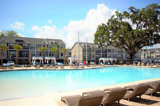 Pool view - The Ridge apartment for rent, 1 BR for rent in 2 BR apartment, close to campus