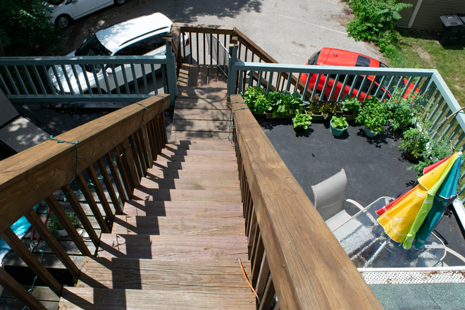 Exterior - back deck - Beal Cooperative Housing House