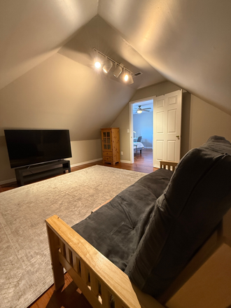 1st bedroom sitting area - Furnished 2BR Loft for PU affiliate-Pennington
