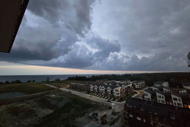 from balcony, evening 1 - ? One Bed ? $2,000 ?? Luxury New Condo Unit Rent