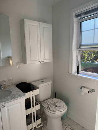 granite toiletry surface easy to clean - Spacious 1BR in Chestnut Hill/Brighton–Near Boston College & BU–Available Dec 1 Townhome