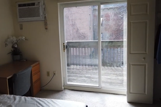 This is the picture of the private bedroom which comes with a private balcony - 2419 Ohio Avenue Spacious Room for Rent ? Balcony, Closets & Fully Furnished Kitchen