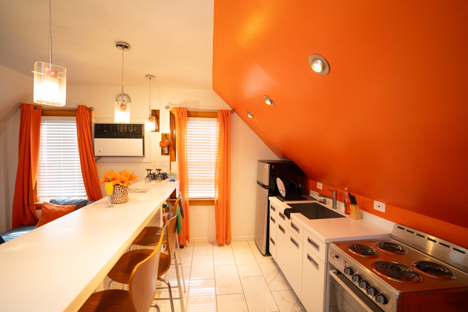 Kitchen area 3 - All-Inclusive Fully Furnished Peaceful Private Studio with Washer and Dryer