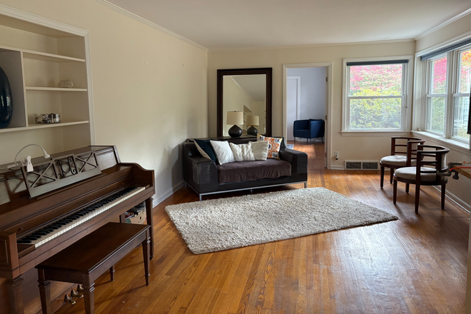 living room with TV and piano - Furnished/Unfurnished 3BR House-Harriet Dr-Princeton