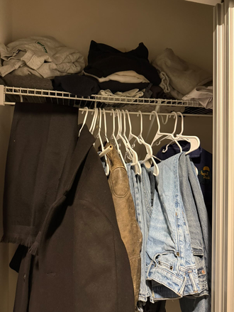 Closet - Single Male Bedroom in Lightview Apartments