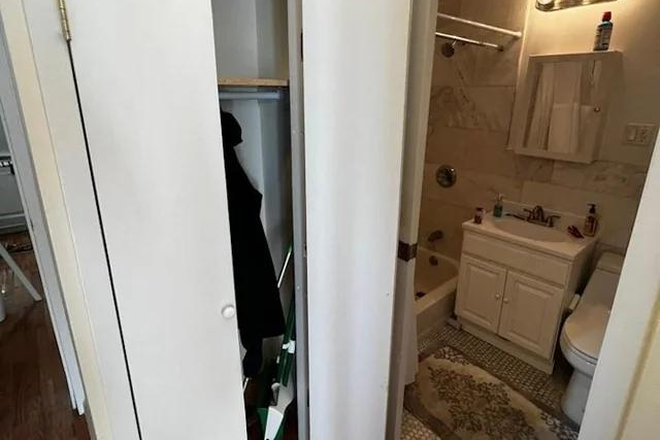 Closet and bathroom - LES Spring 2026 Sublet Apartments