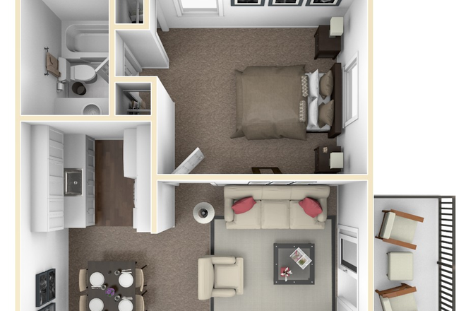 one bedroom - Stoddard Apartments