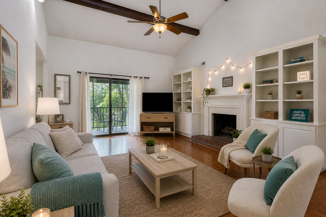 Living Room - 2 Bedrooms for Rent for 2 Female Students, 2026-2027 School Year House