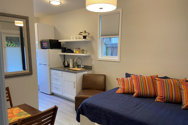 Interior view - Small FURNISHED STUDIO apt with outdoor space