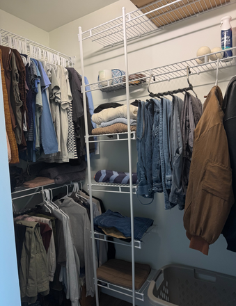 Closet - Close to Campus! Bedroom for Spring 2026 Sublease at Hub Cincinnati Apartments