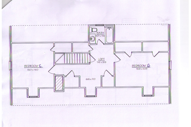 Floorplan 2nd floor - 108 John Tyler Lane House