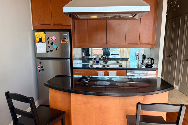 Kitchen area - 1 Furnished Bedroom in 2 Bedroom Across from Vic College