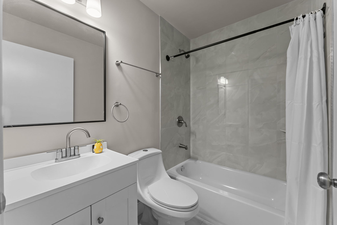 bathroom - Newly Rehab 3703 Powelton Ave, Furnished 1B1B. Primary location. In-unit Laundry Apartments