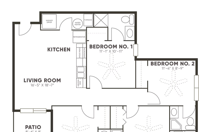 Floor Plan - West End Living - The Ridge - Off Campus Housing