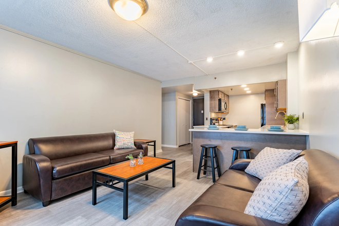 Living room/kitchen view - Calder Commons