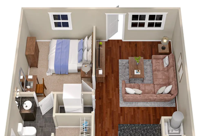 Floor plan - Highpointe Boone, 1 Bedroom apartment , Appalcart Access