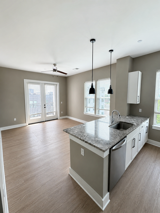 Living Room - Luxury 1BR/1BA at Margaux Midtown – Walk to Vanderbilt – Top Floor with Balcony