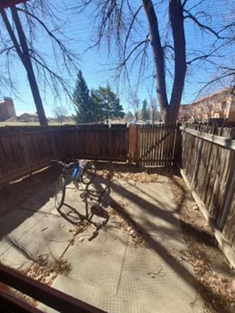 Patio - Furnished Bedroom in Smiley Court Apartments