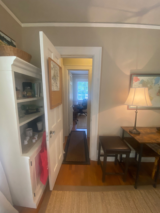 View from living area into bedroom - Walk2UNC Furnished Apt 4 Male 21+