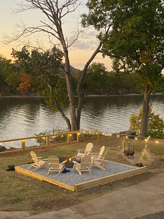 View from the upper deck. - River Front Luxury! Newly Renovated 5 bed/4 bath/2 kitchens. Avail: 2026 School Year House