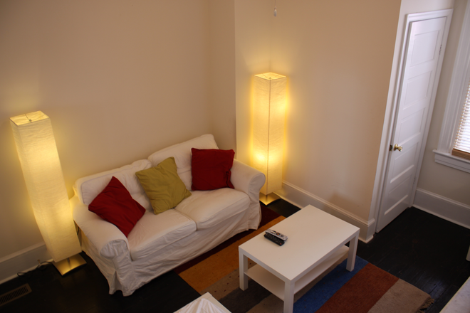 Room Sofae View - Large, Bright, Beautiful Furnished Room in Historic Row House - 1 Block to Metro