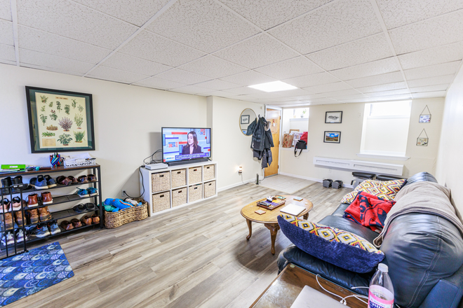living room - Spacious Garden Level 2 bed in Coolidge Corner - NO FEE, ONE MONTH FREE!