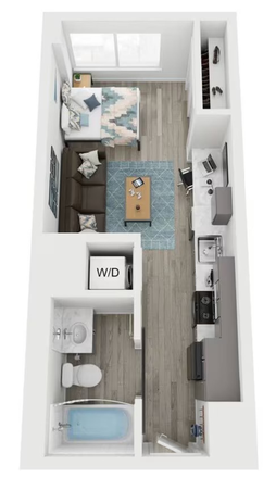 Floorplan - Life Tower S1 Studio Private Skyline(Floor 14) Apartments