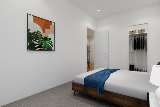 Bedrooms with closet space - 11 East Pleasant Apartments