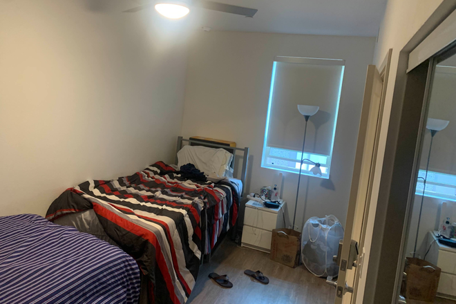 One of the bed spaces. Bedroom contains two beds. - Plaza Verde 2, 1 Bed 1 Bath B Shared
