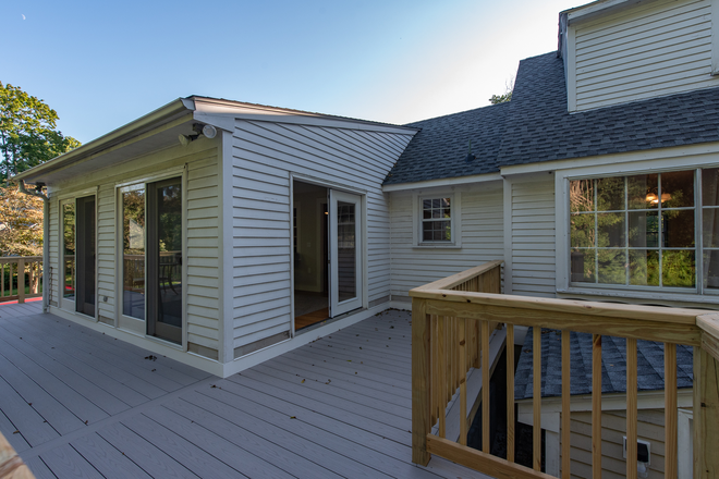 Back Deck - Available for a group of 5 near campus! 5 Bedroom home in Kingston!