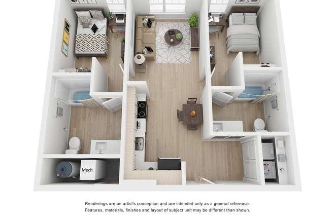 Top down pic of apartment - FREE FIRST MONTH RENT, Fieldstone apartments
