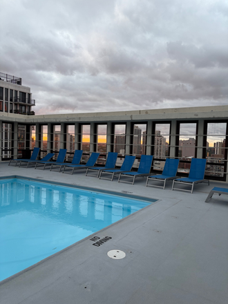 Rooftop Pool / Sundeck - Modern Gold Coast Studio Near CTA – Rooftop Pool, Utilities + Internet Included Condo