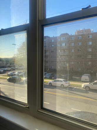 Window View - South Campus Commons 3 Spring Lease 1058 per month UTILITIES INCLUDED rent negotiable 3 male roomate