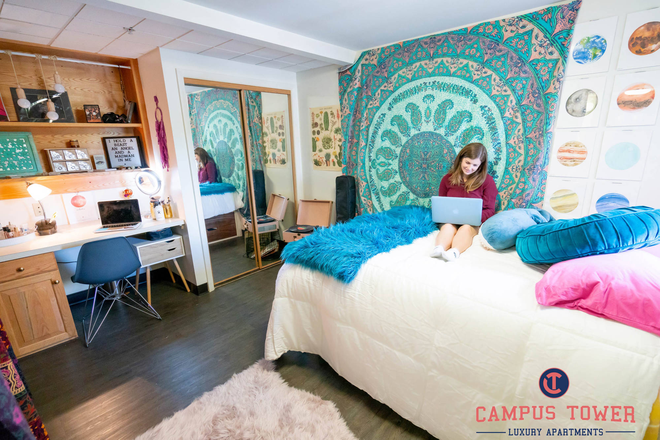 Bedroom - Campus Tower Apartments