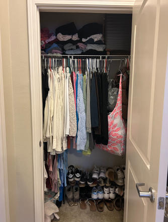 Personal closet - Lark Chapel Hill Apartments