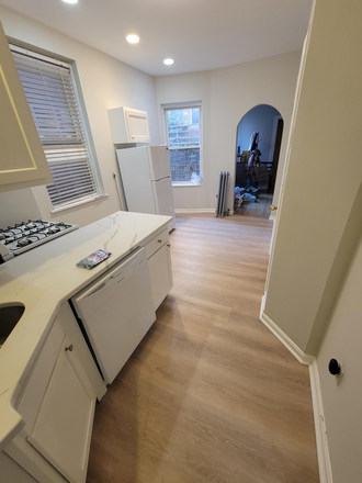 kitchen and dining area - **NO BROKERS FEE!** cute and cozy 2 bed 1 bath unit heat hot water included Avail. 9/1/26! Apartments