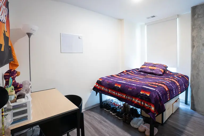 Bedroom, photo from Yugo website but same layout - Yugo Flagstaff Central