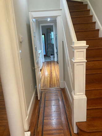 Hallway to Kitchen/ Upstairs Bedrooms - 1921 Lincoln Rd, NE. - Three Bedroom, 2.5 Baths, Hardwood Floors, Renovated Kitchen Townhome