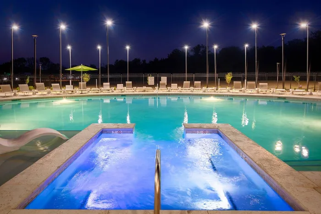 Pool Area - College View- Student Housing Apartments