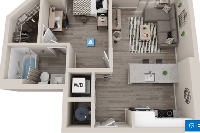 Spacious floor plan - Huge 1 Bedroom in The Standard with $2500 signing bonus! Apartments